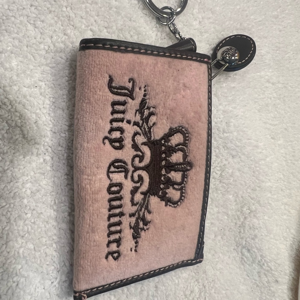 Juicy Couture Vintage  Blush Keychain Pouch